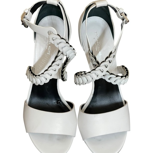 Michael Kors Collection Miriam in Optic White‎ with  framing Strap size 38 (8) - Picture 10 of 13